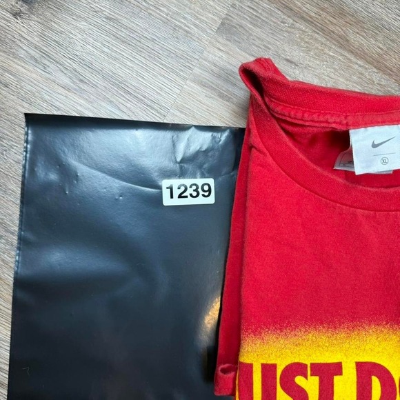 vintage red y2k silver tag nike just do it tee - Picture 6 of 6